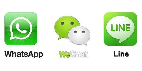 中日美大PK：Line、WhatsApp、WeChat誰更厲害？